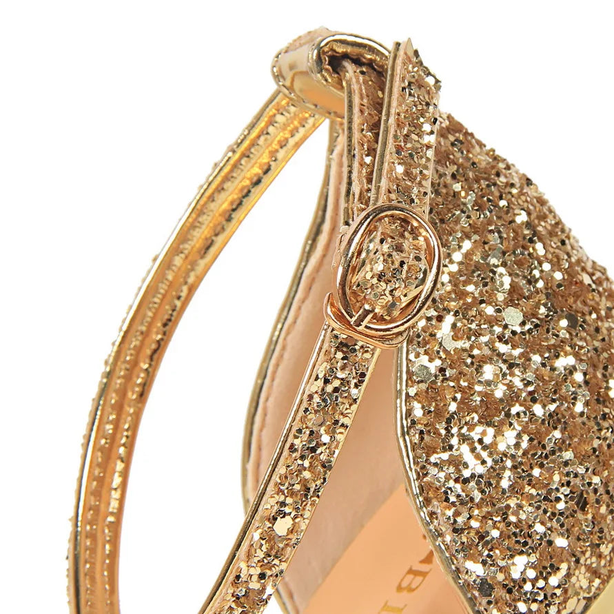 Funki Findz | Shoes | Women's Sparkly Glitter Wedding Sandals