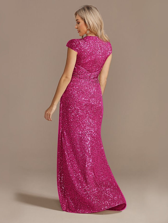 Funki Findz | Dresses | Women's Elegant Long Sequin Dress