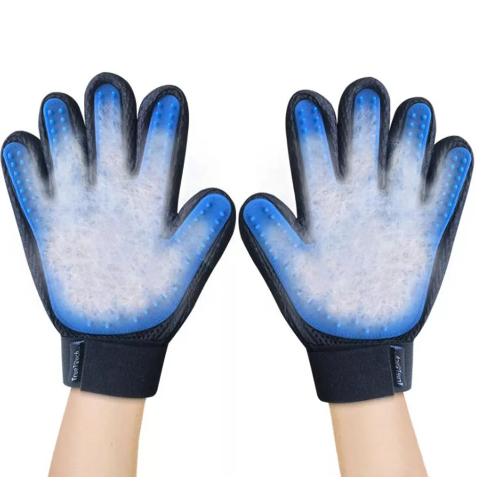 Funki Findz | Pet Grooming Gloves | De-shedding Gloves 2 Pcs