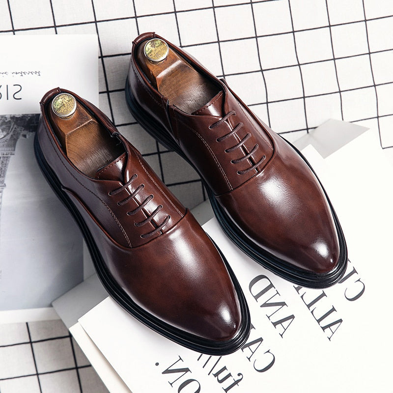 Funki Findz | Shoes | Men's Genuine Leather Derby Formal Shoe