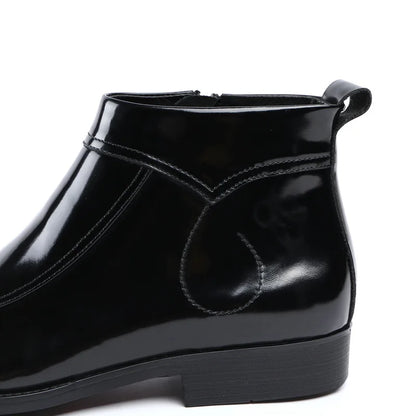 Funki Findz | Boots | Men's Leather Patent Formal Dress Boots