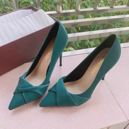 Funki Findz | Shoes | Women's Bow Twist High Stiletto Pumps