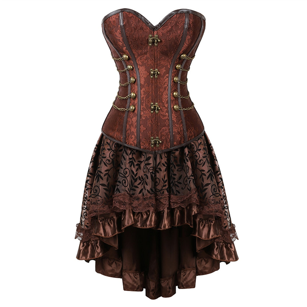 Funki Findz | Dresses | Women's Steampunk Top Corset Skirt Set