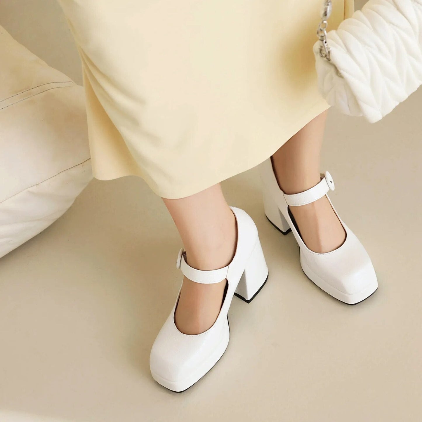 Funki Findz | Shoes | Women's Glossy High Mary Jane Platforms