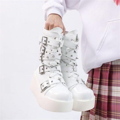 Funki Findz | Boots | Women's New Gothic Style Platform Boots