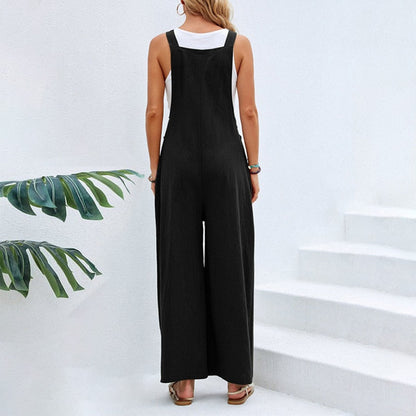 Funki Findz | Pants | Women's Casual Wide Leg Pantsuit Overalls