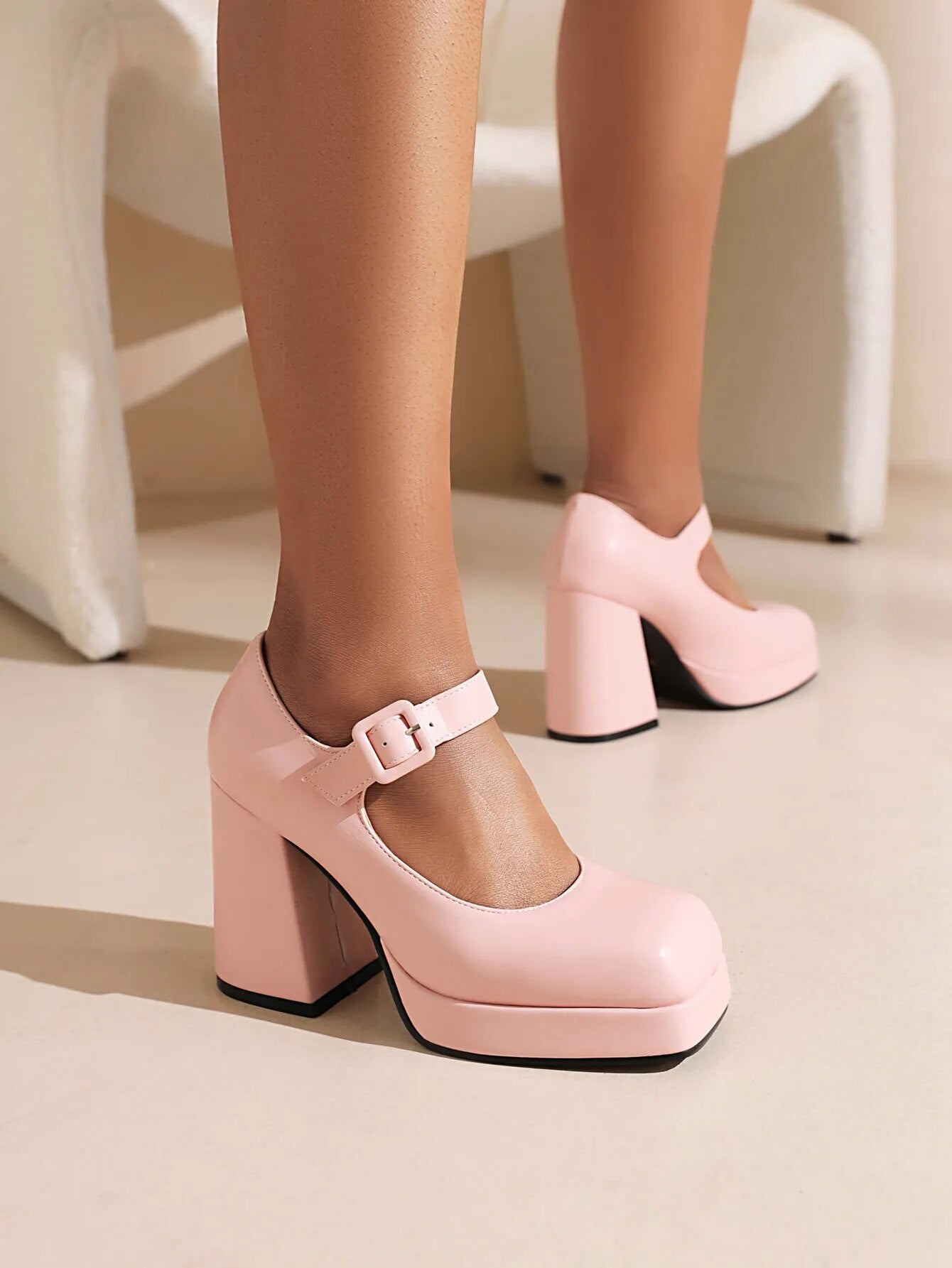 Funki Findz | Shoes | Women's Chunky Heel Platform Mary Janes