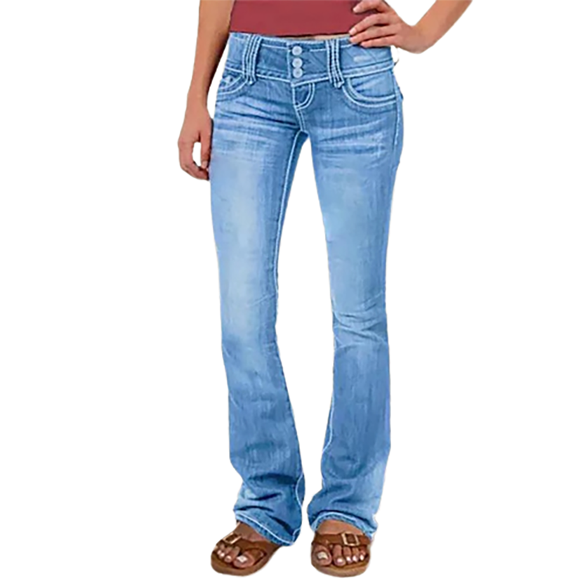 Funki Findz | Pants | Women's Ripped Low Rise Bootcut Jeans