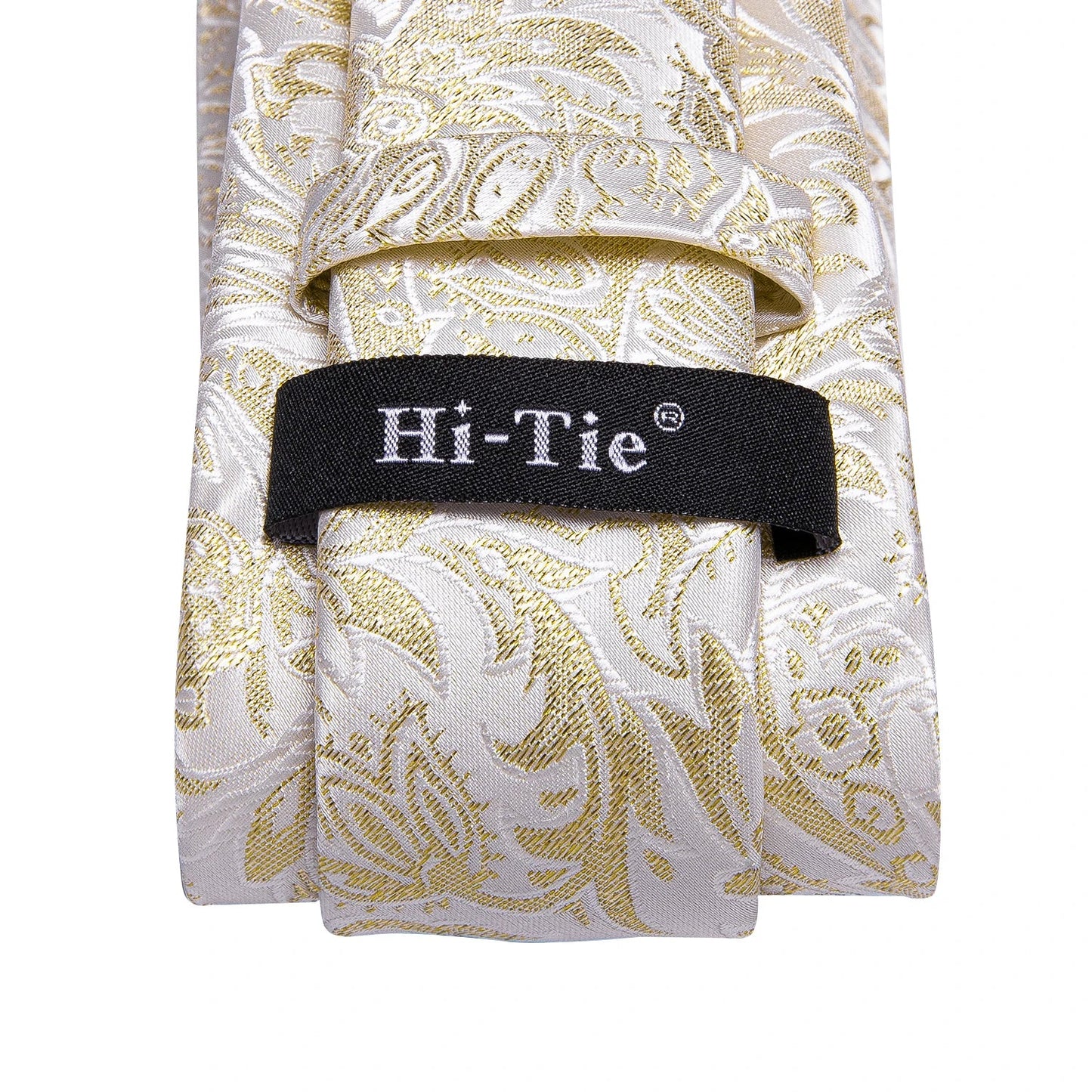 Funki Findz | Neckties | Men's Champagne Gold Silk Tie 3Pcs Set