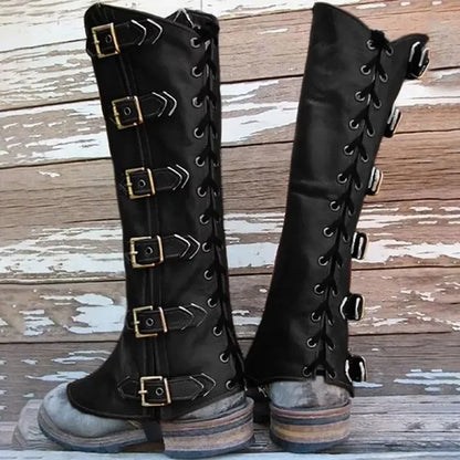 Funki Findz | Boots | Men's Women's Cosplay Leather Leg Armor