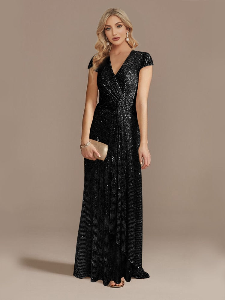 Funki Findz | Dresses | Women's Elegant Long Sequin Dress