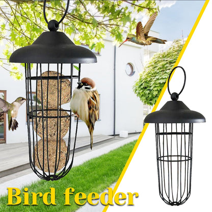 Funki Findz | Bird Feeders | Hanging Bird Seed Feeder | Metal