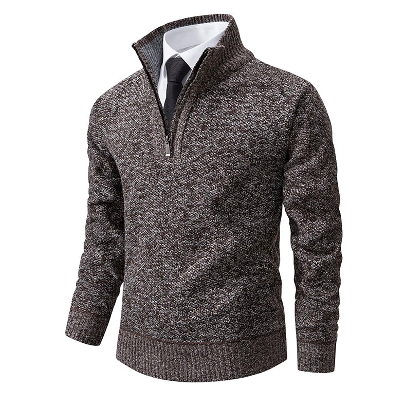 Funki Findz | Sweaters | Men's Casual Stand Collar Zip Pullovers