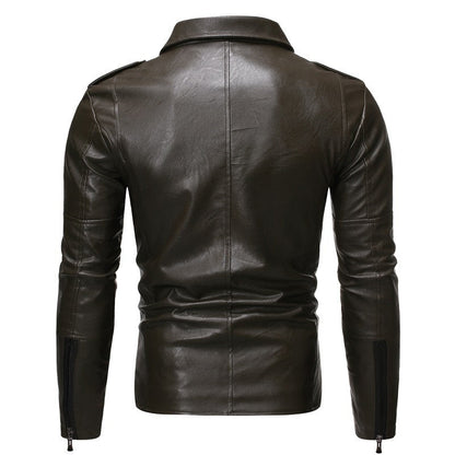 Funki Findz | Jackets | Men's Women's PU Leather Slim Jacket