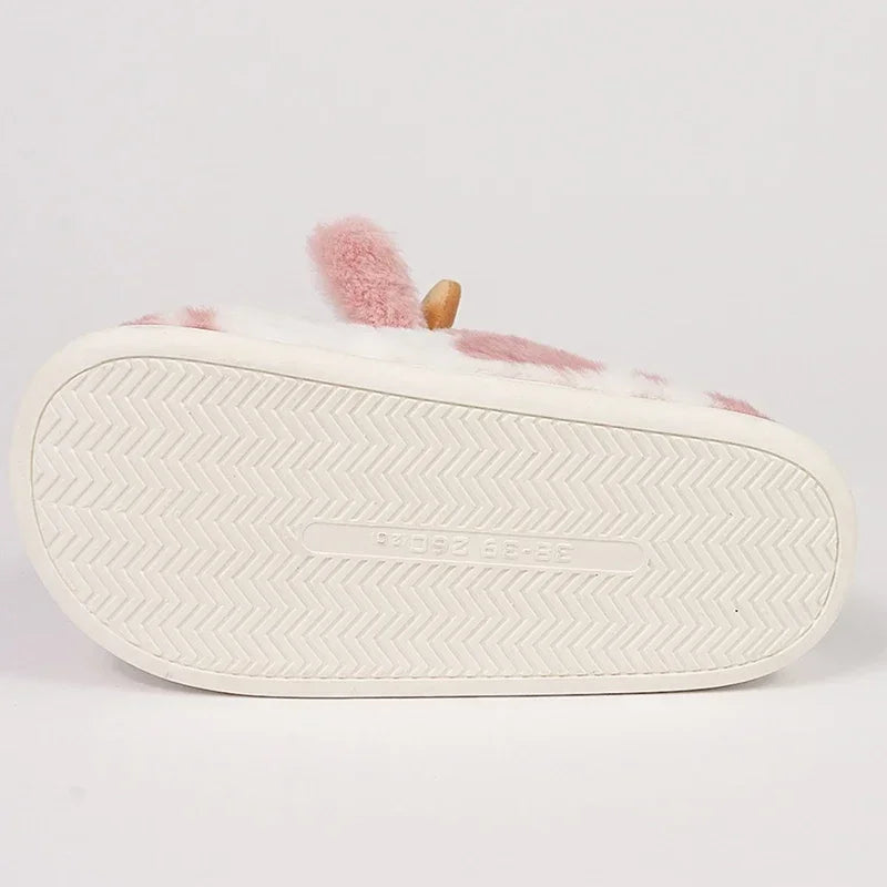 Funki Findz | Shoes | Women's Warm Cartoon Cow Slippers