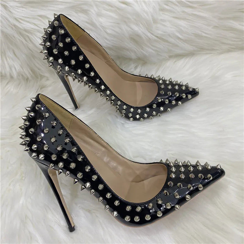 Funki Findz | Shoes | Women's Spikes Rivets Super High Stilettos