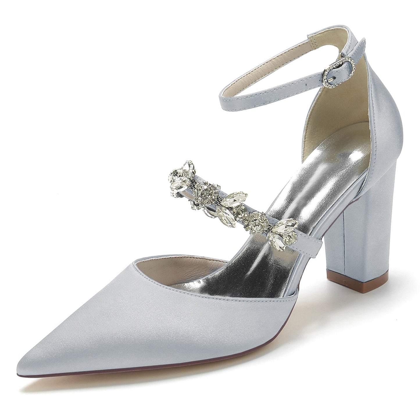 Funki Findz | Shoes | Women's Chic Crystal Satin Wedding Shoe