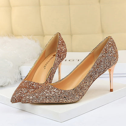 Funki Findz | Shoes | Women's High Heel Glitter Prom Pumps