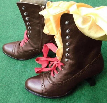Funki Findz | Boots | Women's Steampunk Victorian Granny Boot
