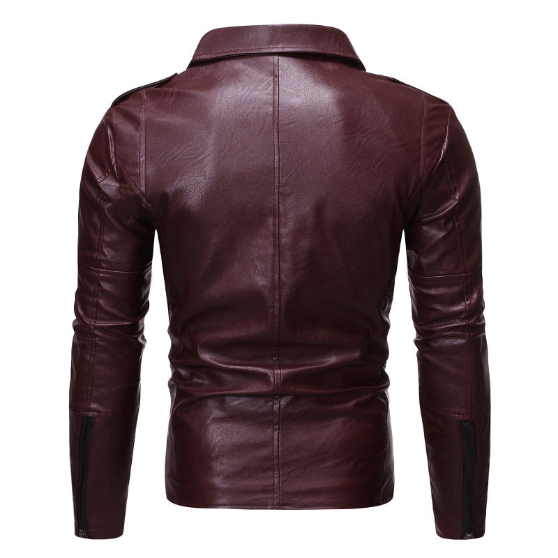 Funki Findz | Jackets | Men's Women's PU Leather Slim Jacket