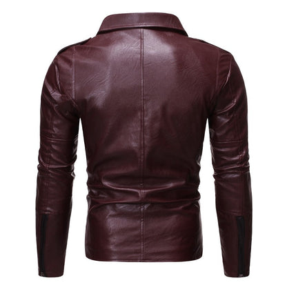 Funki Findz | Jackets | Men's Women's PU Leather Slim Jacket