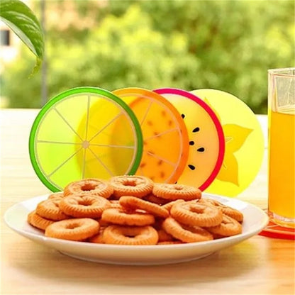 Funki Findz | Coasters | Fruit Design Drink Mats 6 | 7 Pcs Sets