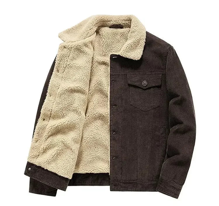Funki Findz | Jackets | Men's Corduroy Fleece Winter Jacket