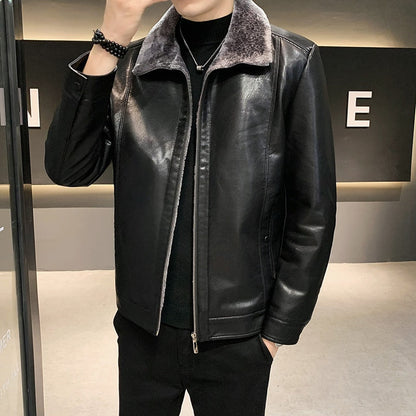 Funki Findz | Jackets | Men's Luxury Faux Leather Winter Jacket