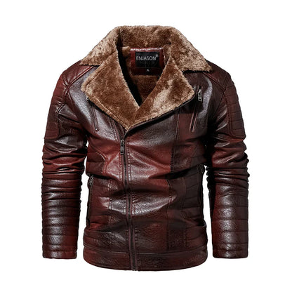 Funki Findz | Jackets | Men's Faux Leather Windbreaker Jacket