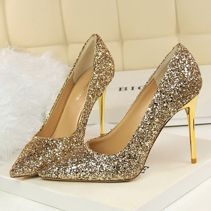 Funki Findz | Shoes | Women's High Heel Glitter Prom Pumps