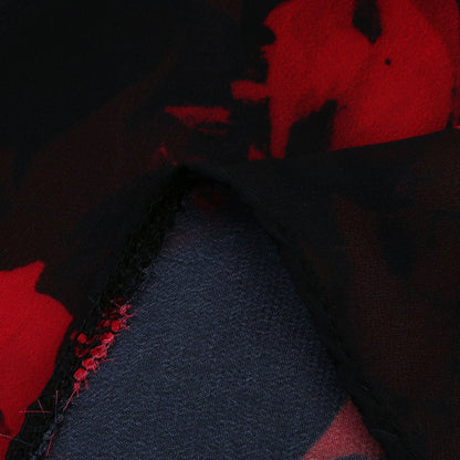Funki Findz | Dresses | Women's Floral Chiffon Midi Wrap Dress