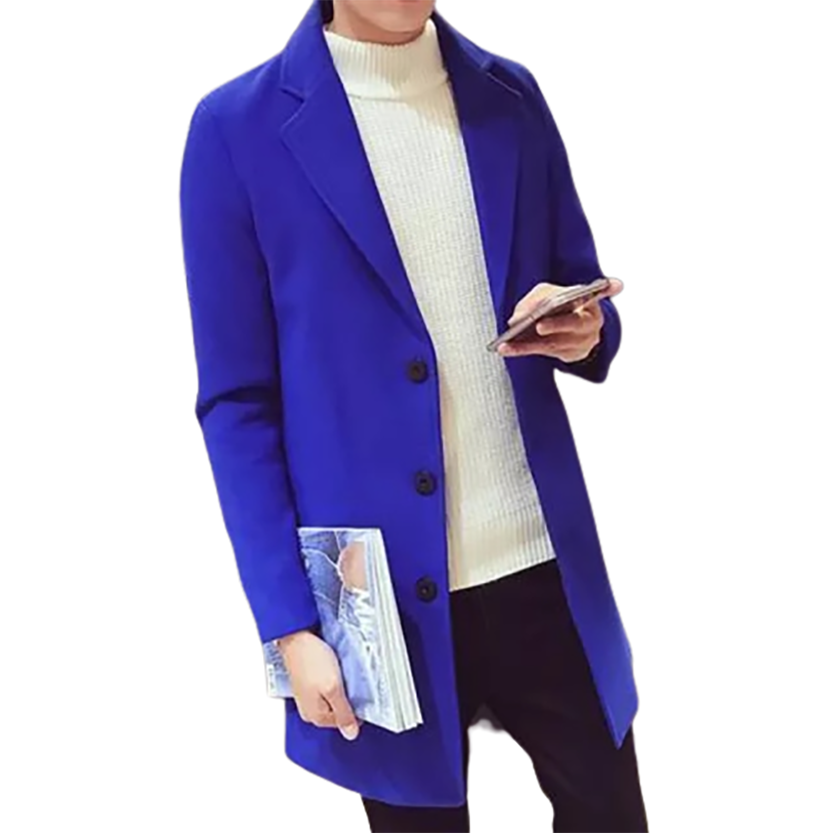 Funki Findz | Jackets | Men's Slim Fit Wool Blend Business Coat