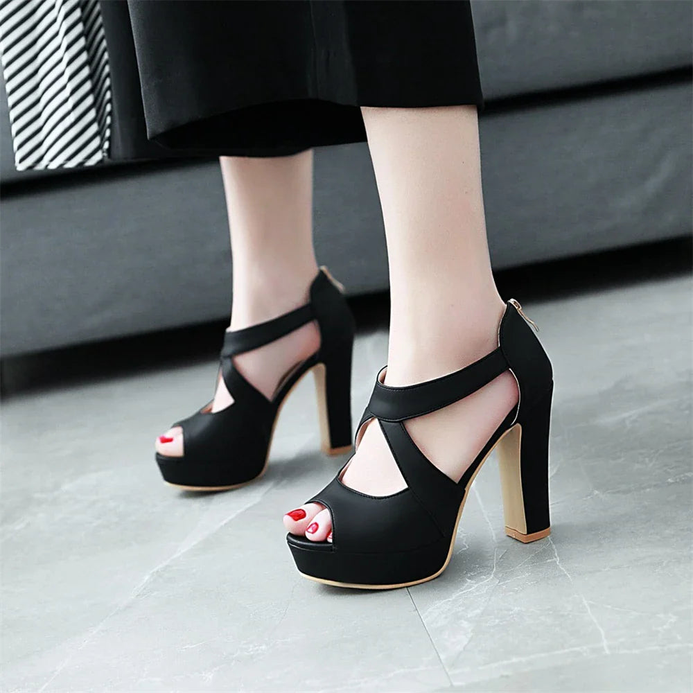 Funki Findz | Shoes | Women's Block Heel High Platform Sandal
