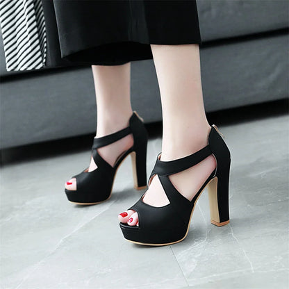 Funki Findz | Shoes | Women's Block Heel High Platform Sandal
