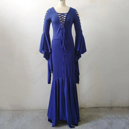 Funki Findz | Dresses | Women's Goth Lace Up Halloween Dress