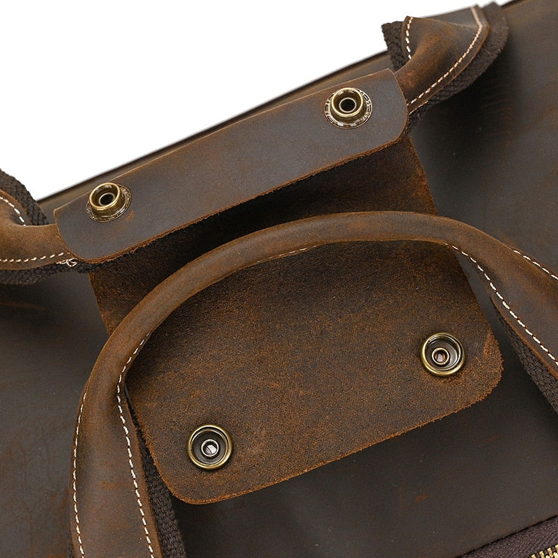 Funki Findz | Bags | Travel Bags | Men's Leather Overnight Bag