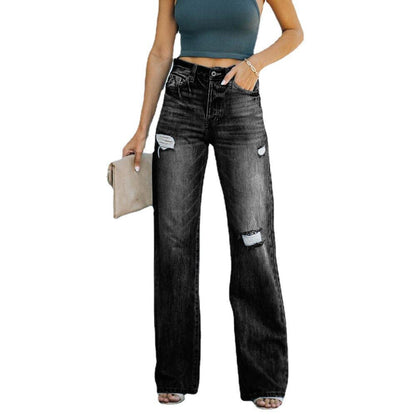 Funki Findz | Pants | Women's High Waist Denim Flared Jeans