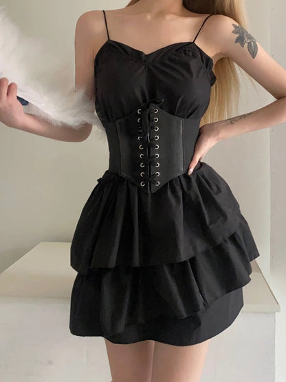 Funki Findz | Belts | Women's Goth Under Bust Cincher Belt