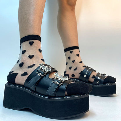 Funki Findz | Shoes | Women's Gothic Platform Wedge Sandals