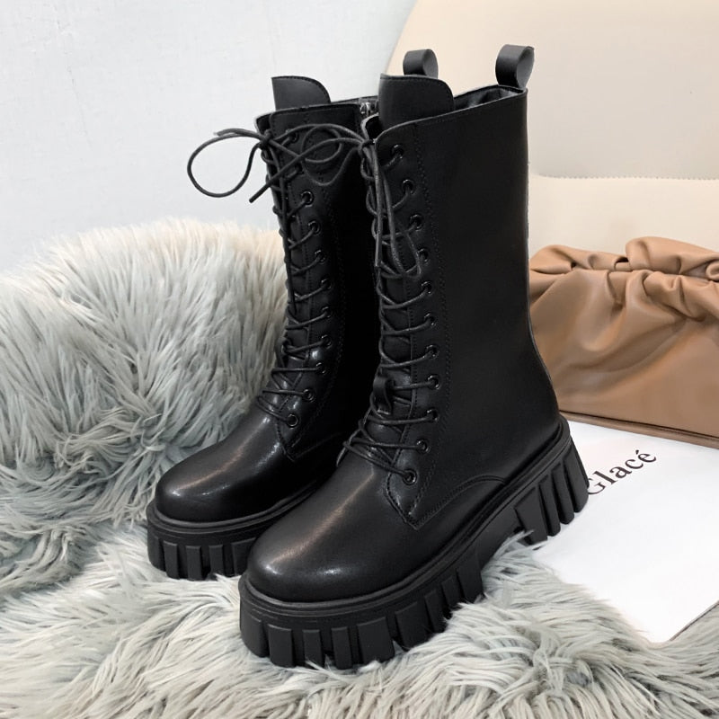 Funki Findz | Boots | Women's Gothic Punk Chunky Platform Boot