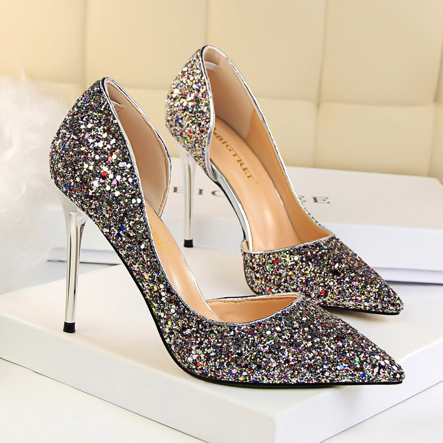 Funki Findz | Shoes | Women's Elegant Glitter Wedding Shoes