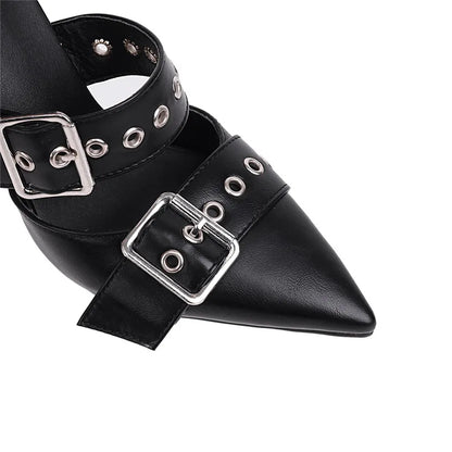 Funki Findz | Shoes | Women's Punk Buckle Strap Rivet Stilettos