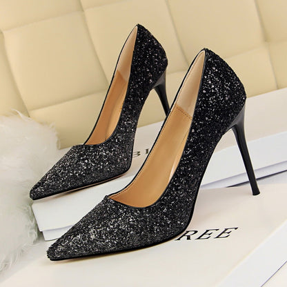 Funki Findz | Shoes | Women's High Heel Glitter Prom Pumps