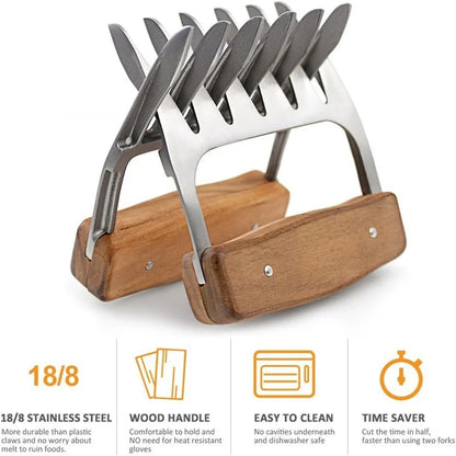 Funki Findz | Meat Claws | Stainless Steel Wood Meat Claws