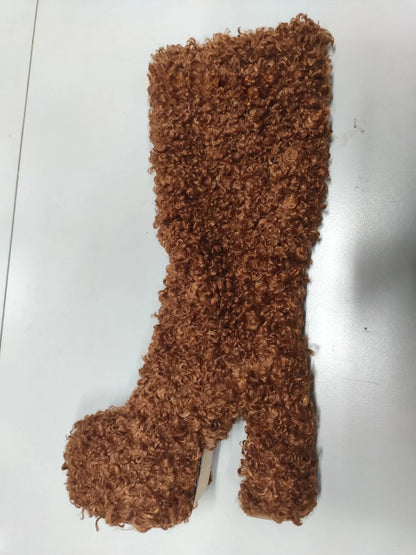 Funki Findz | Boots | Women's Knee-High Fuzzy Platform Boots