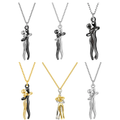 Funki Findz | Necklaces | Hugging Couple Necklace Large