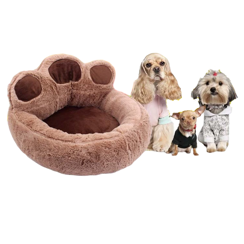 Funki Findz | Pet Beds | Cute Fluffy Paw Shaped Dog Cat Beds