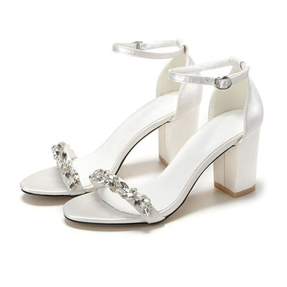 Funki Findz | Shoes | Women's Wedding Prom Block Heel Sandal