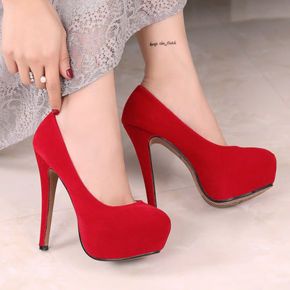 Funki Findz | Shoes | Women's Super High Heel Suede Stilettos