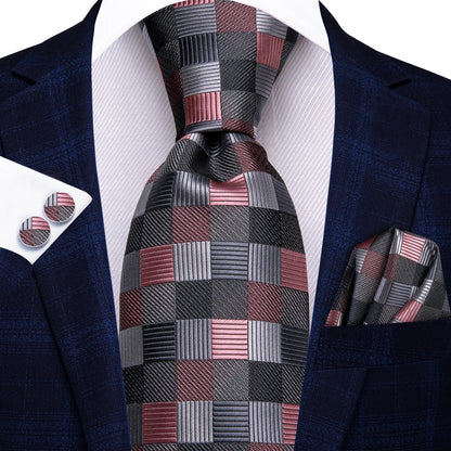 Funki Findz | Neckties | Men's Elegant Silk Wedding 3Pcs Tie Set